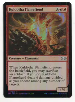Magic The Gathering MTG Double Masters Foil Card #134 Kuldotha Flamefiend - Image 1