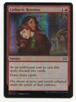 Magic The Gathering MTG Double Masters Foil Card #121 Cathartic Reunion - Image 1