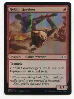 Magic The Gathering MTG Double Masters Foil Card #126 Goblin Gaveleer - Image 1