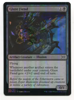 Magic The Gathering MTG Double Masters Foil Card #95 Glaze Fiend - Image 1
