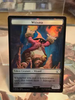 FOIL T 0002 Hero 0014 Wizard Creature Emblem Token Final Fantasy FIN MTG - Image 2