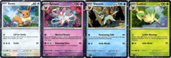 Pokemon Eevee Sylveon Glaceon Leafeon SVP 043 170 171 172 Promo Set Holo - Image 1