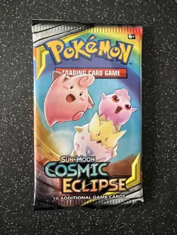 Pokemon TCG Sun & Moon Cosmic Eclipse Factory Sealed Booster Pack - Image 1
