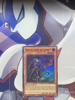 Yugioh Malice, Lady of Lament ETCO-EN035 Super Rare 1st Ed NM - Image 1