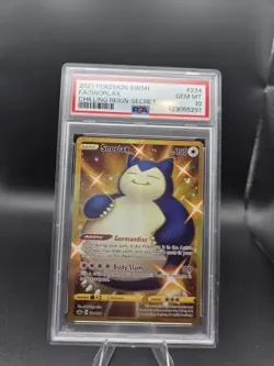2021 Pokemon SWSH FA/Snorlax Chilling Reign Secret Card #224 PSA 10 Gem Mint - Image 1