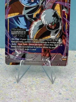 Dragon Ball SCG Tournament Winner Card Jeice/Burter FP-055 Alternate Art - Image 5