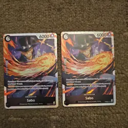 2x Sabo PRB02-014 SR PRB-02 ONE PIECE CARD THE BEST vol.2 Card english - Image 1