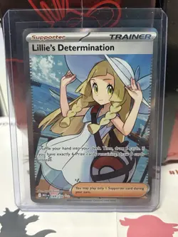 Lillie’s Determination #169/132 Pokemon Mega Evolution Card Near Mint - Image 1