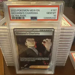PSA 10 Giovanni's Charisma Pokemon 151 197/165 Holo Pokemon Card B11 - Image 1