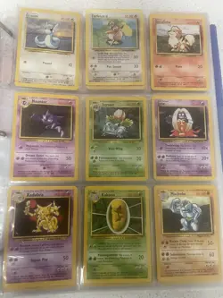 NM/LP Pokemon WOTC 95% Complete Set of All Base Uncommon And common Cards - Image 3