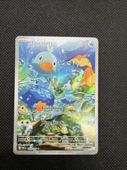 Pokemon Ducklett AR 109/086 White Flare Card English, NM Condition - Image 1