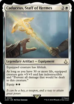 NM Caduceus, Staff of Hermes, MTG, Assassin's Creed, Magic the Gathering, 2 - Image 1