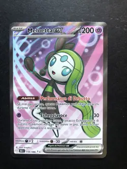 GCC Pokemon Meloetta ex 159/086 Ultrarara full art set Luce Nera Ita. Near Mint - Image 1