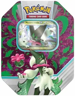 Pokemon TCG Paldea Partners Tin - Meowscarada EX - 2023 - Sealed - Image 4