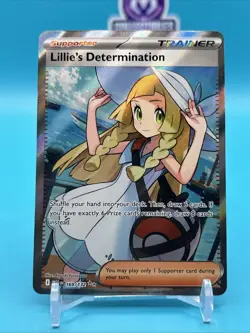 Pokemon TCG Lillie's Determination Full Art 169/132 Mega Evolution Near Mint - Image 2