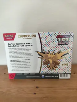 Pokemon TCG Scarlet & Violet 151 Zapdos EX Collection Sealed Box 820650853135 - Image 3