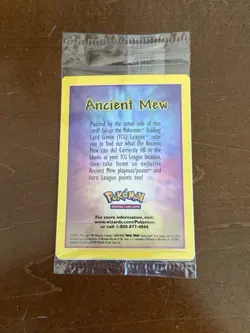 SEALED ANCIENT MEW Limited Edition RARE HOLO Pokemon The MOVIE 2000 - Image 1