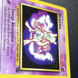 MEWTWO KIDS WB POKEMON Cards FIRST Movie Black Star PROMO 3 Damaged - Image 3