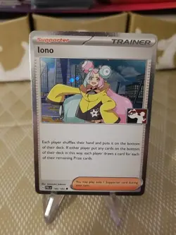 Iono Holo Pokemon Prize Pack Series 4 Promo Pokemon Card NM/LP Play Stamp - Image 1