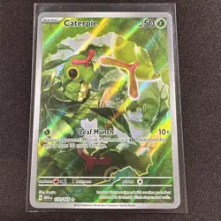 Pokemon Card - Caterpie Scarlet & Violet 151 172/165 Illustration Rare TCG - Image 1