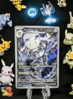 STEELIX POKEMON CARD NM 150/132 MEGA EVOLUTIONS ILLUSTRATION RARE - Image 1