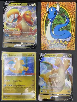 13x Pokemon Cards Dragonite Dragonair Dratini Lot Holo Vintage V Gamestop SEALED - Image 4