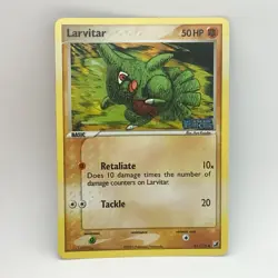 Larvitar 61/115 - Reverse Holo - EX Unseen Forces - Pokemon Card - NM - Image 1