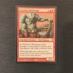 Heartless Hidetsugu NM Conspiracy CNS Red Rare English Regular MTG - Image 1