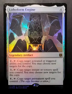 MTG: Zendikar Rising Foil Lithoform Engine mythic rare Very Lightly Played - Image 1