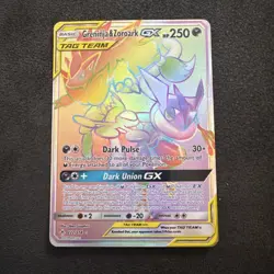 Pokemon Greninja & Zoroark GX 222/214 Rainbow Secret Rare Full Art Holo NM-M - Image 1