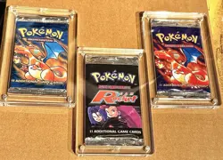 2 HEAVY Base Set Pokemon Booster Packs Charizard Art 21.44g +1 Team Rocket Pack - Image 4