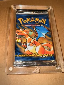 2 HEAVY Base Set Pokemon Booster Packs Charizard Art 21.44g +1 Team Rocket Pack - Image 5