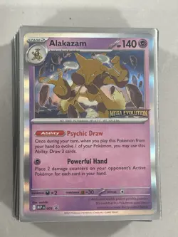 Pre Release Alakazam Mega Evolution Build & Battle Pokemon Deck 2025! - Image 1