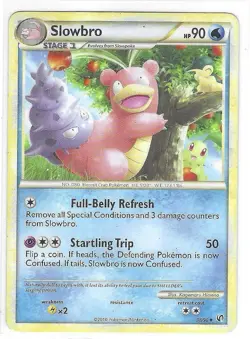 Slowbro 38/90 Pokemon HeartGold & SoulSilver Undaunted - LP/MP - Image 1
