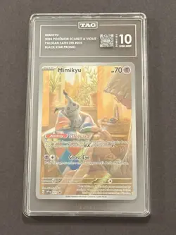 Mimikyu 75 Promo-TAG Grade 10-Pokemon Paldean Fates - Image 3