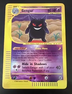 2002 Pokemon Expedition Gengar 48/165 Reverse Holo Foil LP - Image 1