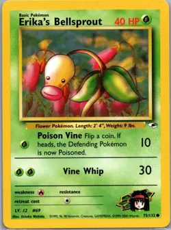 Pokemon TCG - Erika's Bellsprout (75) Common Gym Heroes 075/132 NM - Image 1