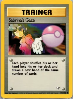 Pokemon TCG - Sabrina's Gaze Common Gym Heroes 125/132 NM - Image 1