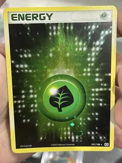 Pokemon Tcg Grass Energy 101/106 Holo EX Emerald Near Mint - Image 3