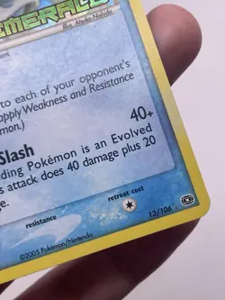 2005 Pokemon GLALIE Ex Emerald Set REVERSE HOLO Rare 13/106 - Near Mint - Image 4