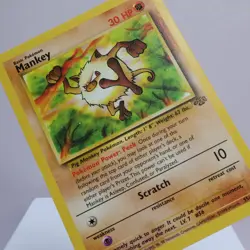 Pokemon TCG - Mankey 55/64 Jungle Common WOTC 1999 - EXC - Image 1