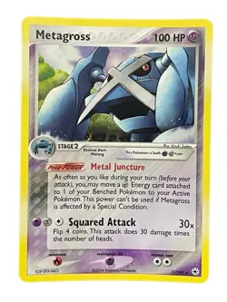 Pokemon TCG Metagross Ex Hidden Legends 11/101 Holo Rare Near Mint - Image 1