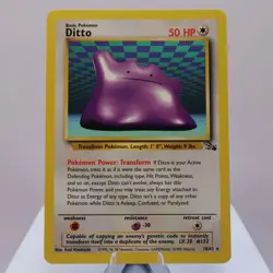 Pokemon TCG - Ditto 18/62 Fossil Rare WOTC 1999 - EXC/NM - Image 2