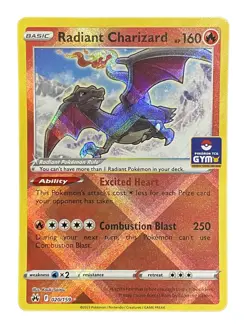 Pokemon TCG Asia Exclusive GYM Stamped Radiant Charizard 020/159 NM WITH FREEGIF - Image 1