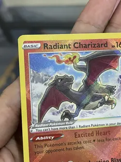 Pokemon TCG Asia Exclusive GYM Stamped Radiant Charizard 020/159 NM WITH FREEGIF - Image 4