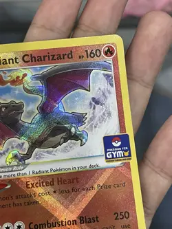 Pokemon TCG Asia Exclusive GYM Stamped Radiant Charizard 020/159 NM WITH FREEGIF - Image 5