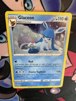 Glaceon SWSH192 HD Galaxy Swirl. Pokemon TCG Promo. Cosmo Holo🌀LP++ - Image 4