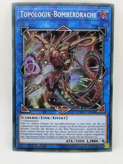 Topologic Bomber Dragon - GERMAN - Secret Rare 1st Ed COTD-EN046 DE046 Yugioh - Image 2