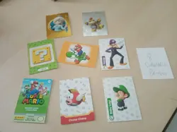 lot 8 Carte Super Mario Trading Card Collection Panini Silver Card - Image 1