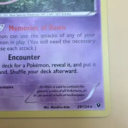 Mew 29/124 - Holo Rare - Fates Collide Pokemon Card TCG - Image 4